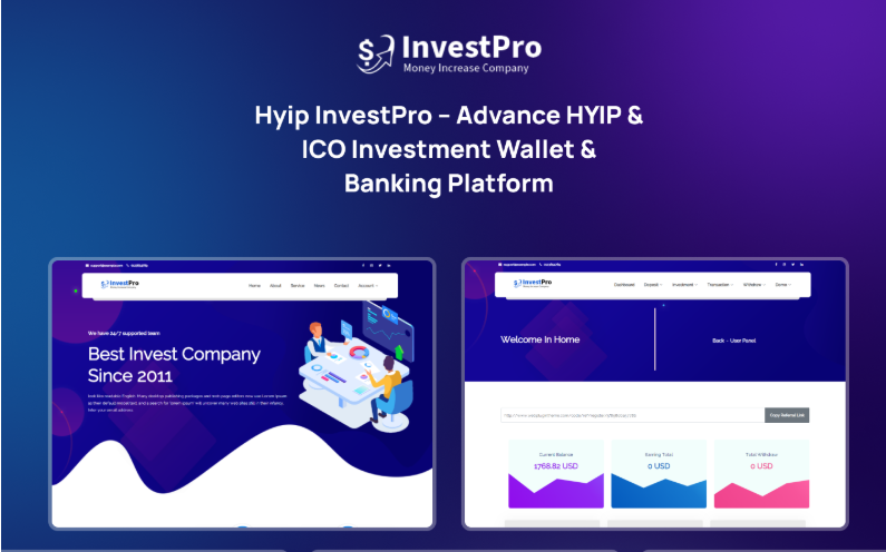 Hyip InvestPro – Advance HYIP & ICO Investment Wallet & Banking Platform logo