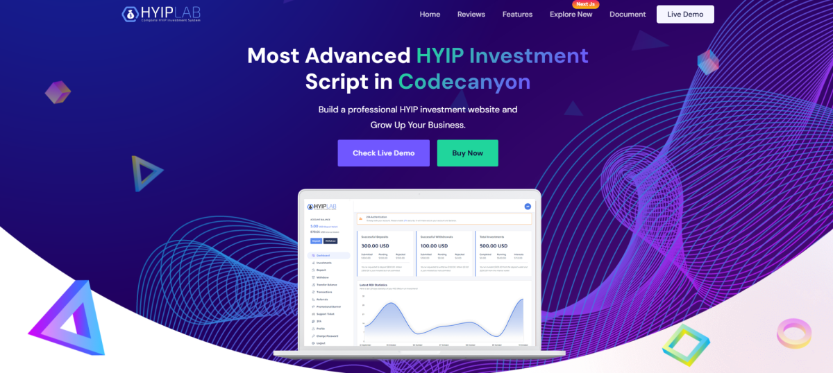 HYIP - Complete HYIP Investment System cover image