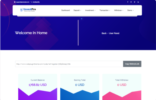 Hyip InvestPro – Advance HYIP & ICO Investment Wallet & Banking Platform screenshot
