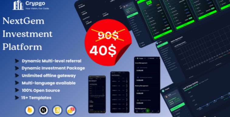 Crypgo – Professional Crypto Investment Script with MLM, Wallet & Powerful Admin Panel cover image