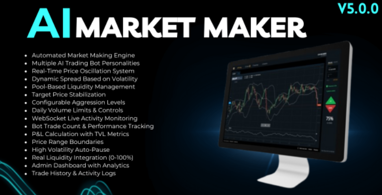 AI Market Maker - Automated Trading Bots, Liquidity Management & Price Stabilization for Ecosystem cover image