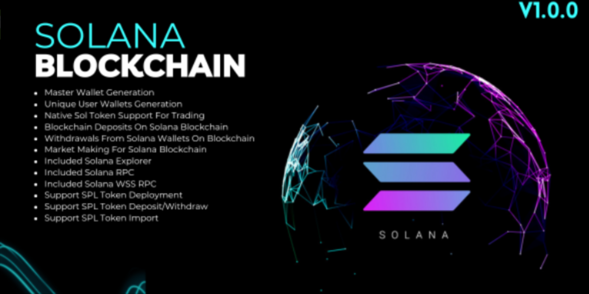 Solana Blockchain for Ecosystem Addon - SPL Tokens Supported cover image