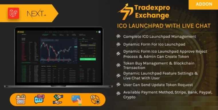 Tradexpro ICO Launchpad - Initial Token Offering Addon cover image