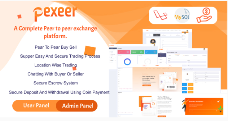 Pexeer - A Complete Peer to Peer Cryptocurrency Exchange Platform cover image
