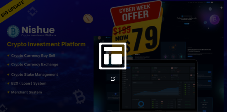 Nishue - CryptoCurrency Buy Sell Exchange and Lending with MLM System | Crypto Investment Platform cover image