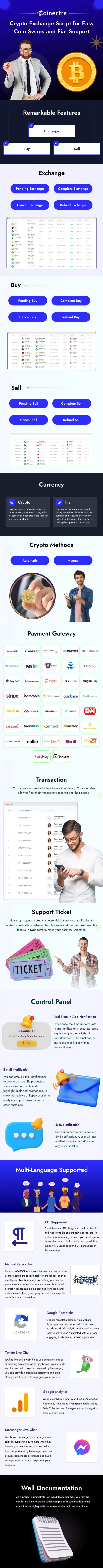 Coinectra - Buy, Sell, Staking and Crypto Currency Exchange Script screenshot