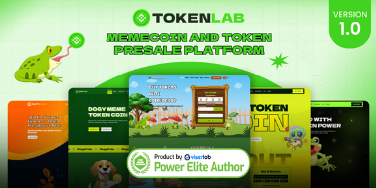 TokenLab - MemeCoin And Token PreSale Platform cover image