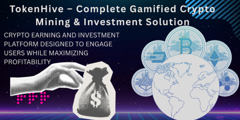 TokenHive – Complete Gamified Crypto Mining & Investment Solution cover image