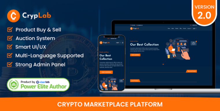 CrypLab - Crypto Marketplace Platform cover image