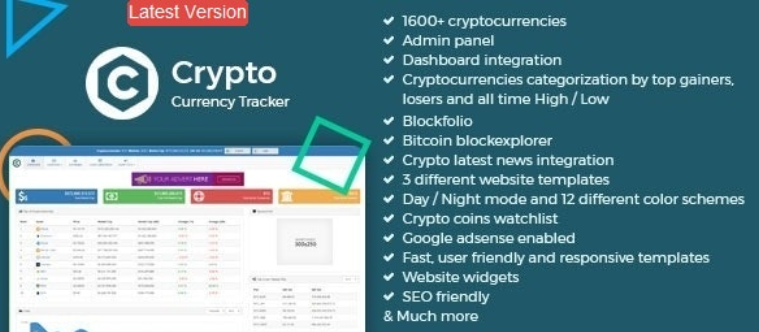 Crypto Currency Tracker - Realtime Prices, Charts, News, ICO's and more cover image