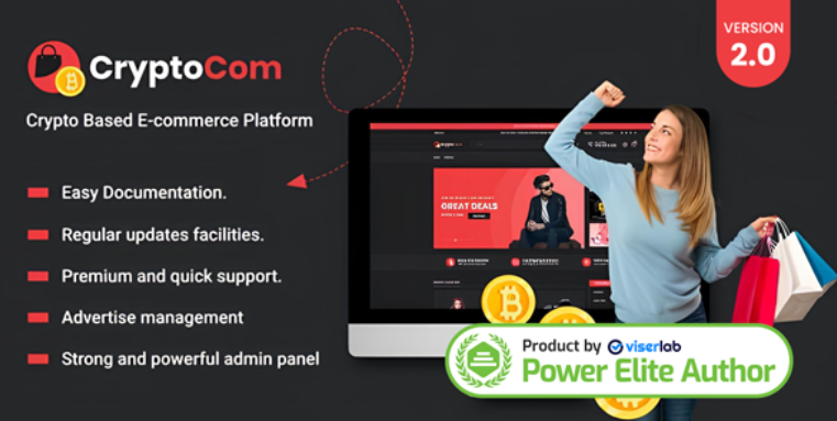 CryptoCom - Crypto Based Ecommerce Shopping Platform cover image