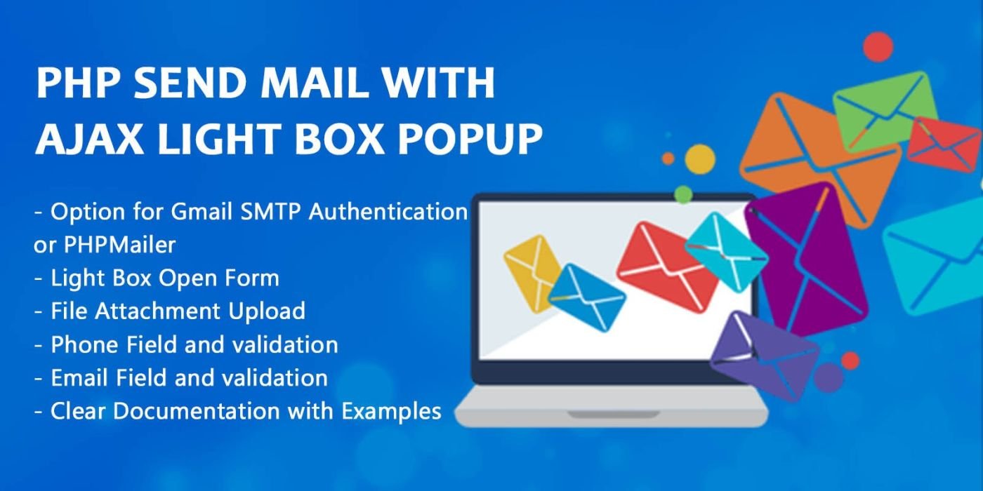 Php Send Mail With Ajax Light Box Popup cover image