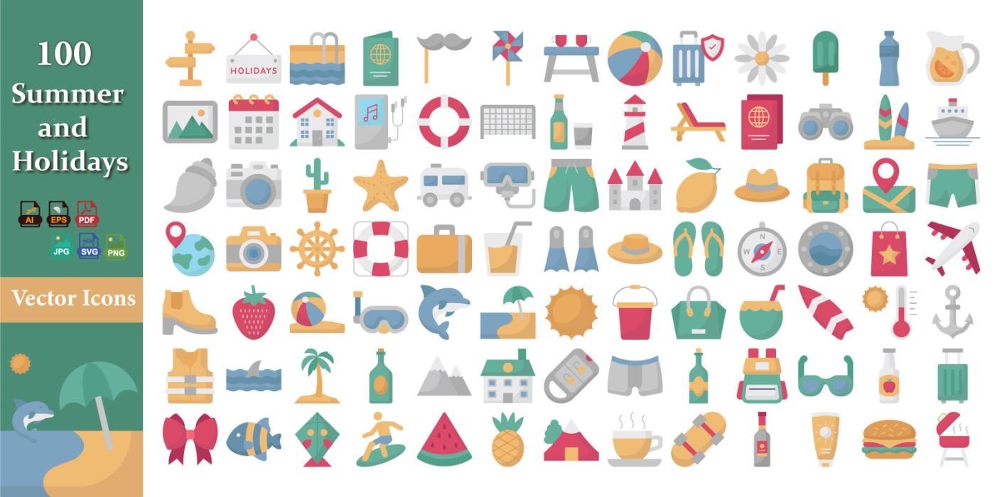 Summer And Holidays Icon Pack cover image