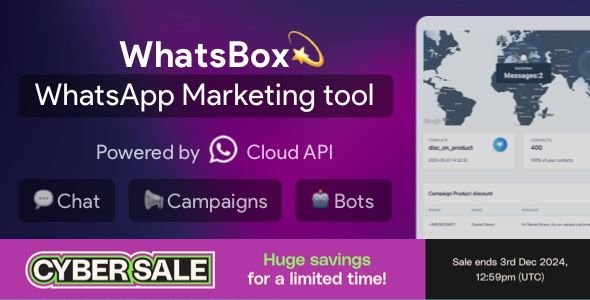 WhatsBox - The WhatsApp Marketing - Bulk Sender, Chat, Bots, SaaS cover image