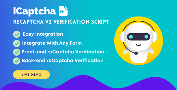 iCaptcha | Frontend & Backend reCaptcha Verification icon