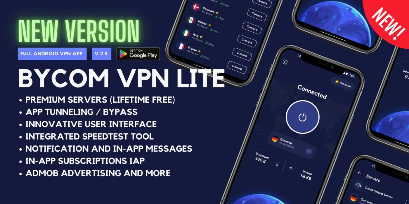 Bycom VPN - Secure and Private Android VPN cover image