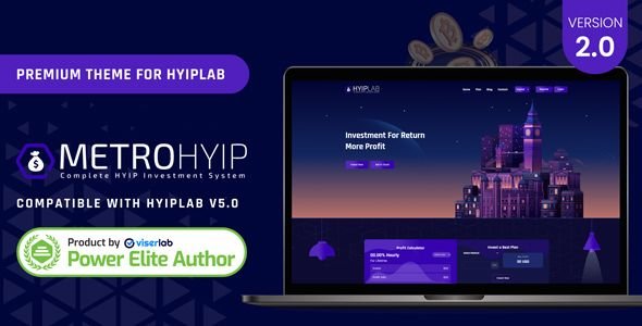 METROHYIP - Premium Theme For HYIPLab cover image