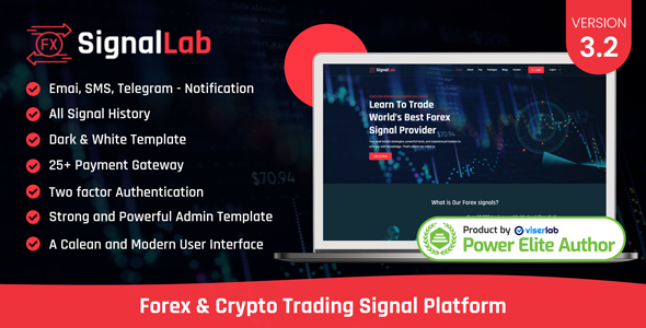 SignalLab - Forex And Crypto Trading Signal Platform cover image