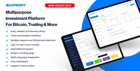 Max Profit - Online Multipurpose Investment Platform cover image