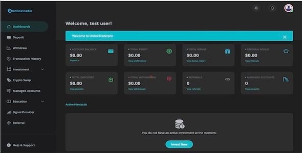 ProtoDash - Dark and light professional dashboard for onlinetrader icon