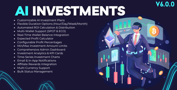 AI Investments Addon For Bicrypto - Crypto Investment & Subscription - HYIP cover image