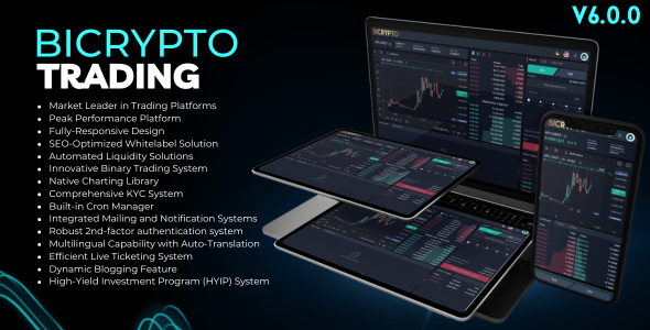 Bicrypto - Professional Crypto Exchange with Spot & Binary Trading, KYC Verification & Wallets cover image