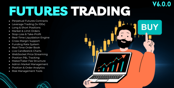 Futures Trading for Bicrypto - Perpetual Contracts, Leverage Trading & Liquidation Engine Addon cover image
