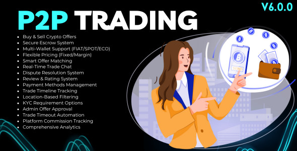 P2P Trading for Bicrypto - Peer-to-Peer Marketplace, Escrow System & Dispute Resolution Addon cover image