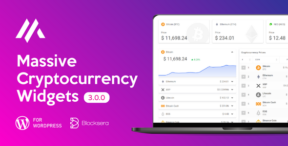 Massive Cryptocurrency Widgets | Crypto Plugin icon