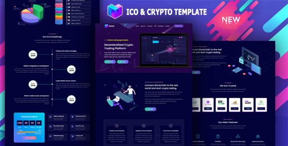 Nosar - ICO and Crypto Template cover image